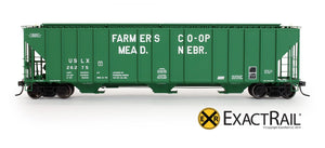 Evans 4780 Covered Hopper : Mead Neb/USLX - ExactRail Model Trains - 2