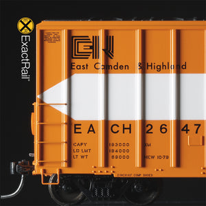 HO Scale: FMC 5327 12' Plug Door Boxcar - East Camden & Highland '10-1979 - As-Delivered'