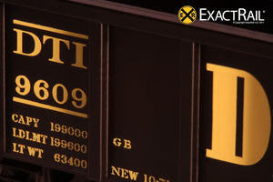 X - Thrall 2244 15-Panel Gondola - Heavy Top Chord : DT&I - ExactRail Model Trains - 3