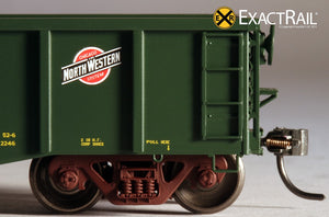 Thrall 2244 15-Panel Gondola - Heavy Top Chord : CNW - ExactRail Model Trains - 5