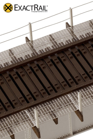 72' Deck Plate Girder Bridge, Cable Handrails : UP - ExactRail Model Trains - 3