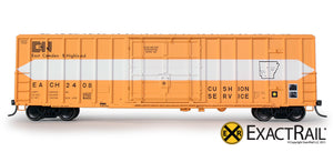 FMC 5327 12’-0 Plug Door Boxcar : East Camden and Highland - ExactRail Model Trains - 2