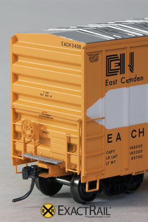 FMC 5327 12’-0 Plug Door Boxcar : East Camden and Highland - ExactRail Model Trains - 3
