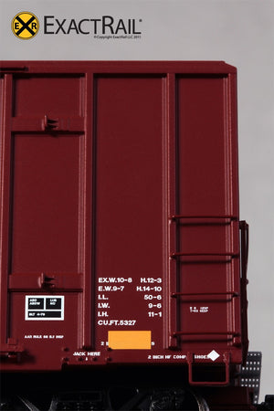 FMC 5327 12’-0 Plug Door Boxcar : QC : 77225 - ExactRail Model Trains - 5