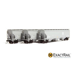 N Scale: Trinity 5161 Covered Hopper (3-Pack) - IC - ExactRail