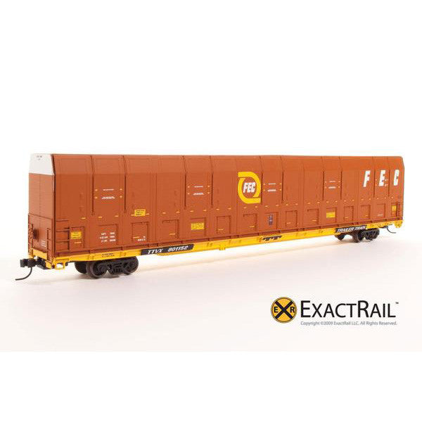 N Scale: Vert-A-Pac Autorack - FEC - ExactRail Model Trains