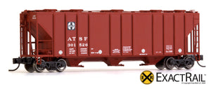 X - N - PS-2CD 4000 Covered Hopper : ATSF - ExactRail Model Trains - 7