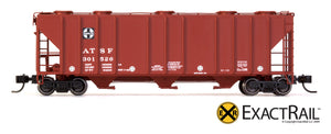 X - N - PS-2CD 4000 Covered Hopper : ATSF - ExactRail Model Trains - 8