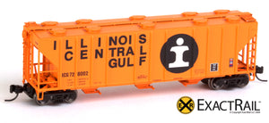 X - N - PS-2CD 4000 Covered Hopper : ICG - ExactRail Model Trains - 6