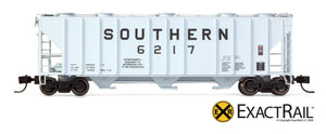 X - N - PS-2CD 4000 Covered Hopper : SOU - ExactRail Model Trains - 4