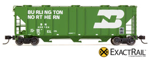 X - N - PS-2CD 4000 Covered Hopper : BN - ExactRail Model Trains - 8