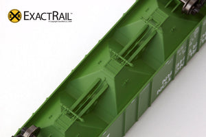 X - N - PS-2CD 4000 Covered Hopper : BN - ExactRail Model Trains - 3