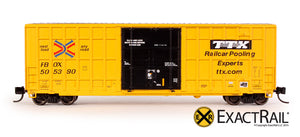 N - Trinity 6275 Plug Door Boxcar :  FBOX 2004 'As Delivered' - ExactRail Model Trains - 2