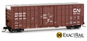 X - Trinity 50' Hy-Cube Box Car : CNA - ExactRail Model Trains