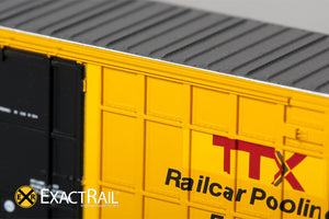N - Trinity 6275 Plug Door Boxcar - FBOX #504634 'Forward Thinking' Repaint - ExactRail Model Trains - 5
