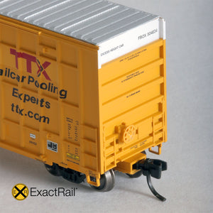 N Scale: Trinity 6275 Plug Door Boxcar - #504634 'Forward Thinking' Repaint - FBOX