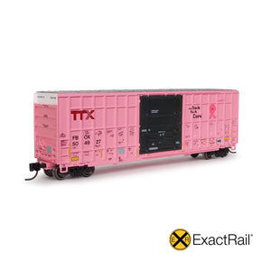 N Scale: Trinity 6275 Boxcar - TTX/FBOX On Track for the Cure Notes