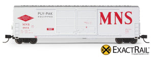 X - N - Gunderson 5200 Box Car : MNS - ExactRail Model Trains - 2