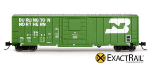N - Evans-USRE 5277 Boxcar (Early) : BN - ExactRail Model Trains - 2