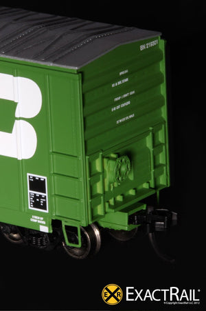N - Evans-USRE 5277 Boxcar (Early) : BN - ExactRail Model Trains - 5