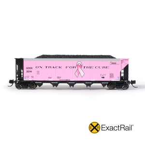N Scale: Johnstown America AutoFlood II Hopper - UCEX 'On Track for the Cure'