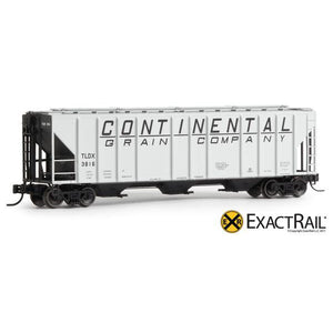 N Scale: PS-2CD 4427 Covered Hopper - Continental