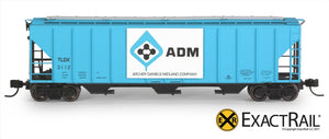 X - N - PS-2CD 4427 Covered Hopper : TLDX - ExactRail Model Trains - 2
