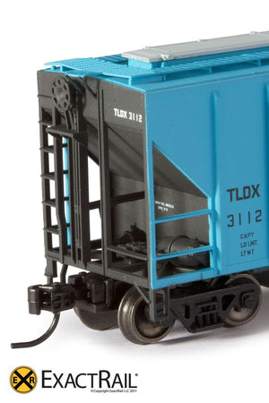 X - N - PS-2CD 4427 Covered Hopper : TLDX - ExactRail Model Trains - 5