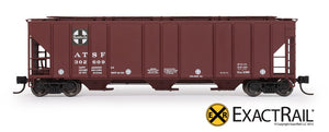 N - PS-2CD 4427 Covered Hopper : ATSF - ExactRail Model Trains - 2