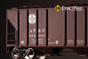 N - PS-2CD 4427 Covered Hopper : ATSF - ExactRail Model Trains - 6
