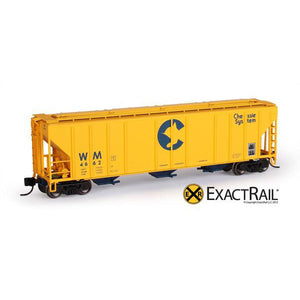 N Scale: PS-2CD 4427 Covered Hopper - Chessie System