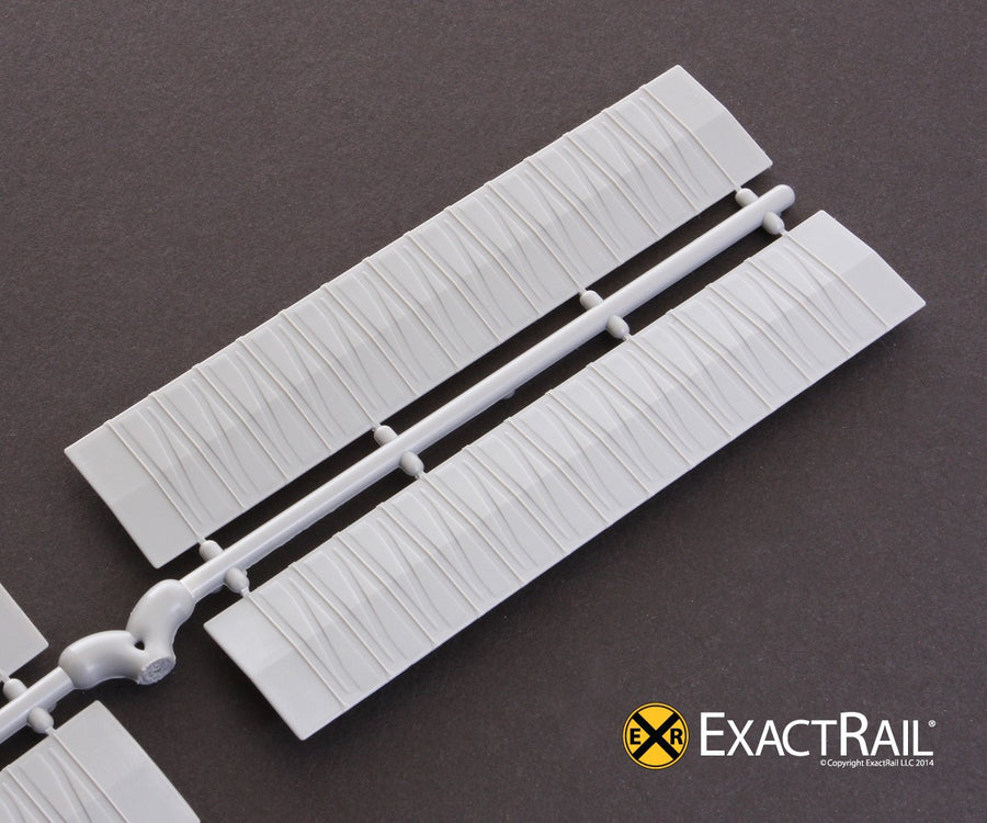 N Scale: Roof - 50' Diagonal Overhanging