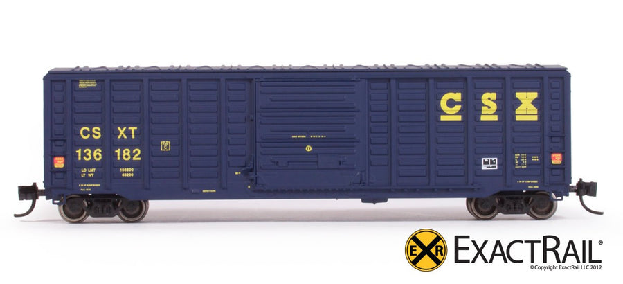 N Scale: PS 50' Waffle Boxcar - CSXT