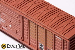N - PS 50' Waffle Boxcar : DME - ExactRail Model Trains - 3