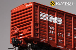 N - PS 50' Waffle Boxcar : NS - ExactRail Model Trains - 5