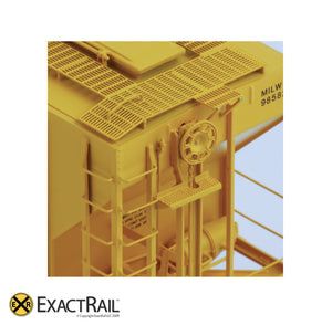 X - PS-2CD 4427 Covered Hopper : MILW - ExactRail Model Trains - 7