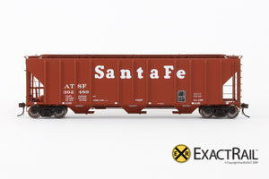 X - PS-2CD 4427 Covered Hopper : ATSF - ExactRail Model Trains - 7