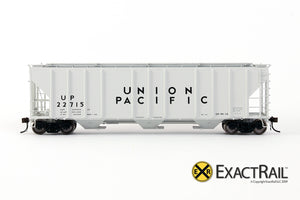 X - PS-2CD 4427 Covered Hopper : UP - ExactRail Model Trains - 3