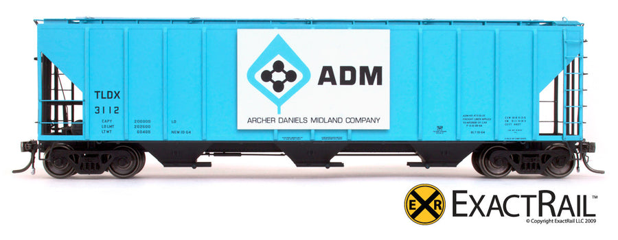 HO Scale: PS-2CD 4427 Covered Hopper - ADM