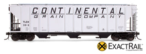 X - PS-2CD 4427 Covered Hopper : Continental - ExactRail Model Trains - 6
