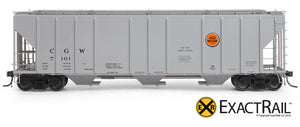 X - PS-2CD 4427 Covered Hopper : CGW - ExactRail Model Trains - 3