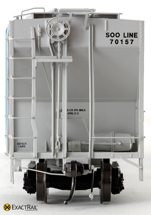 X - PS-2CD 4427 Covered Hopper : SOO - ExactRail Model Trains - 2