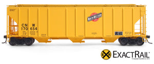 X - PS-2CD 4427 Covered Hopper : CNW - ExactRail Model Trains - 4