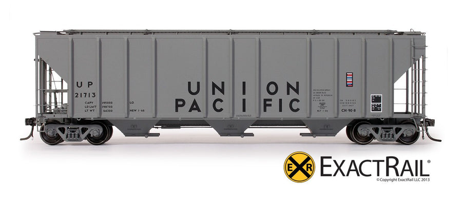 HO Scale: PS-2CD 4427 Covered Hopper - Union Pacific 'Post-1978 stencils'