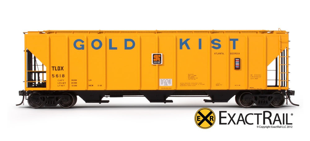 PS-2CD 4427 Covered Hopper HO | Gold Kist | ExactRail - ExactRail Model ...