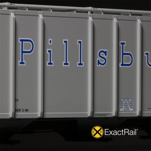 HO Scale: PS-2CD 4427 Covered Hopper - TLDX - Pillsbury '1966 As-Delivered'