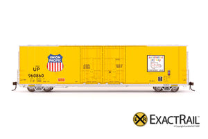 X - Greenville 60' Double Plug Door Box Car : UP - ExactRail Model Trains - 2