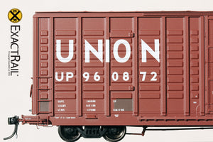 P-S 7315 Waffle Boxcar : UP - ExactRail Model Trains - 4