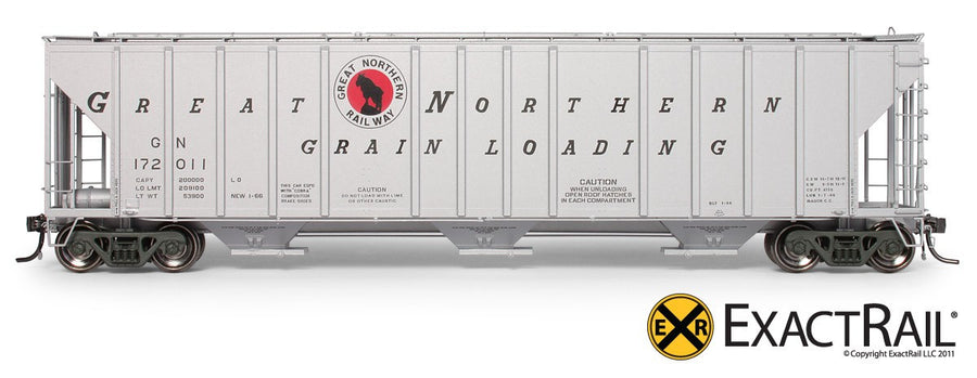 HO Scale: Magor 4750 Covered Hopper - Great Northern