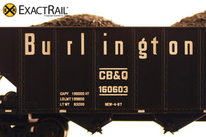 Bethlehem 3483 Hopper : CB&Q 1967 "Monogram" HT-13B - ExactRail Model Trains - 4